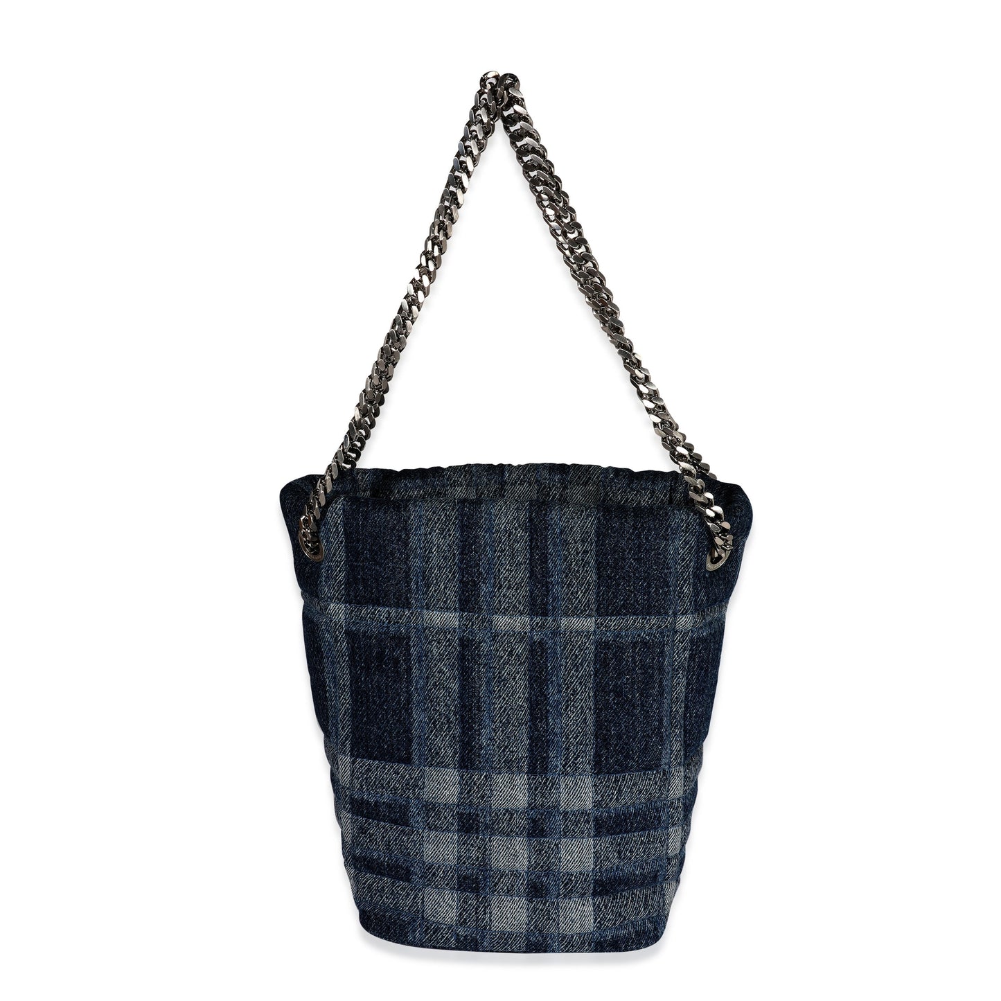 Burberry Blue Denim Small Lola Bucket Bag