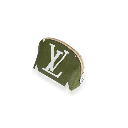 LOUIS VUITTON Kaki Monogram Giant Canvas Cosmetic Pouch