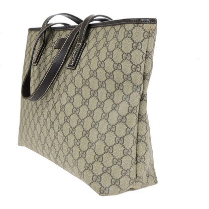 Gucci Cabas Beige Canvas Handbag