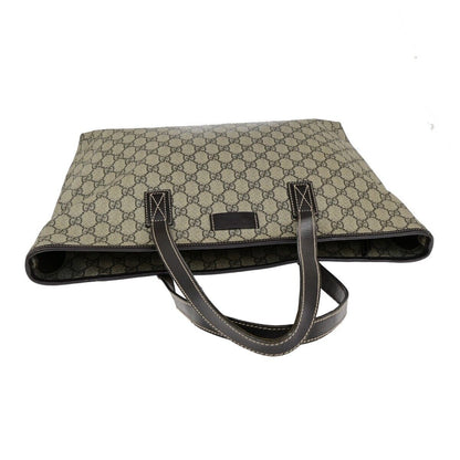 Gucci Cabas Beige Canvas Handbag