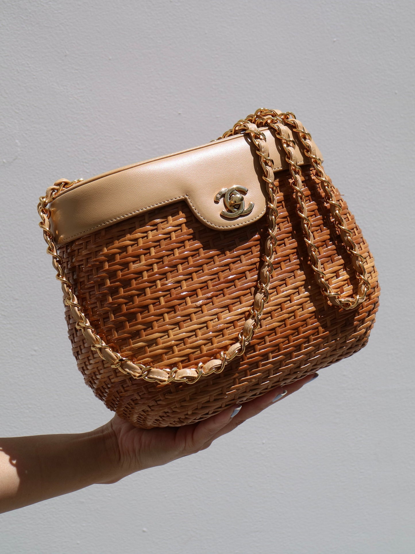 CHANEL 1998 Wicker Basket Bag 17 ao24637