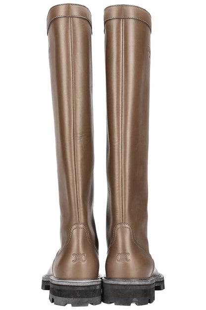 CELINE Riding Boots Khaki