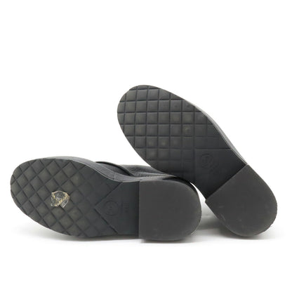 Chanel Leather Pearl Short Boots G36416