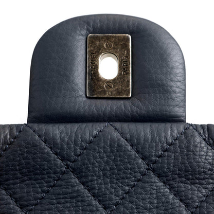 Chanel Navy XXL Classic w/ Gunmetal Hardware