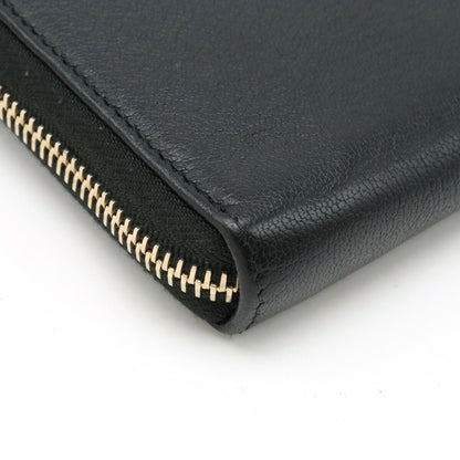 Chanel Lucky Flower Coco Mark Long Wallet Leather Black A81657