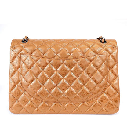 Chanel Metallic Copper Maxi Classic w/ Gunmetal Hardware
