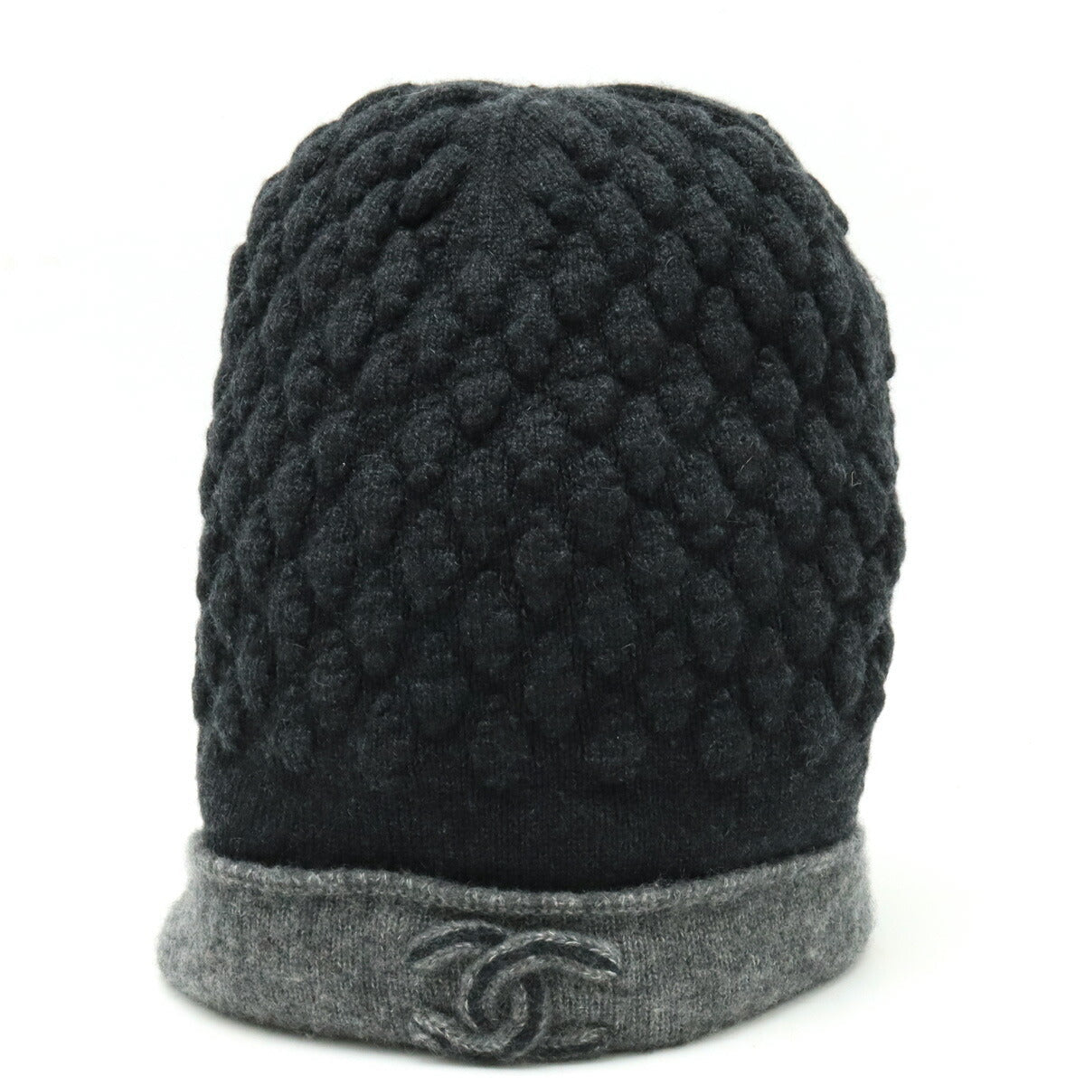 Chanel Cashmere Silk Coco Mark Knit Cap Hat