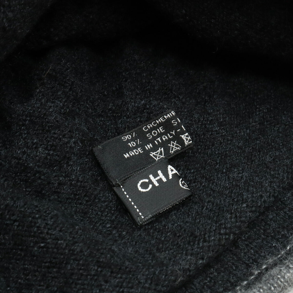 Chanel Cashmere Silk Coco Mark Knit Cap Hat