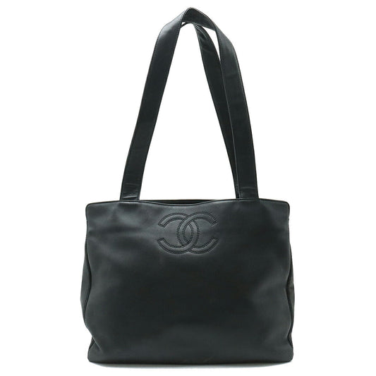 Chanel Calfskin Coco Mark 2way Bag Black