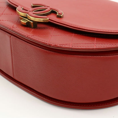 Chanel Goatskin Coco Curve 2way Shoulder Bag A93461