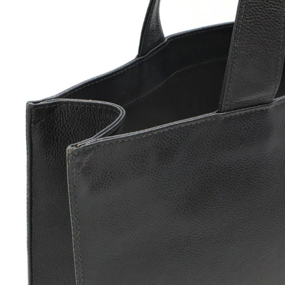 Chanel Caviar Skin Coco Mark 2way Tote Bag Black
