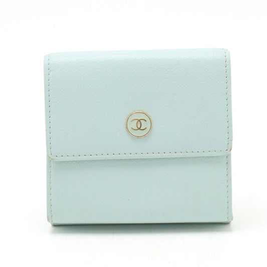 Chanel Coco Button Leather Wallet