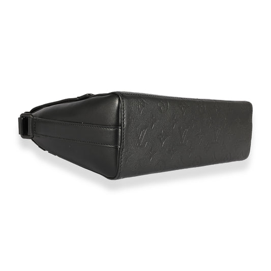 LOUIS VUITTON Black Monogram Shadow Sprinter Messenger