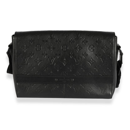LOUIS VUITTON Black Monogram Shadow Sprinter Messenger