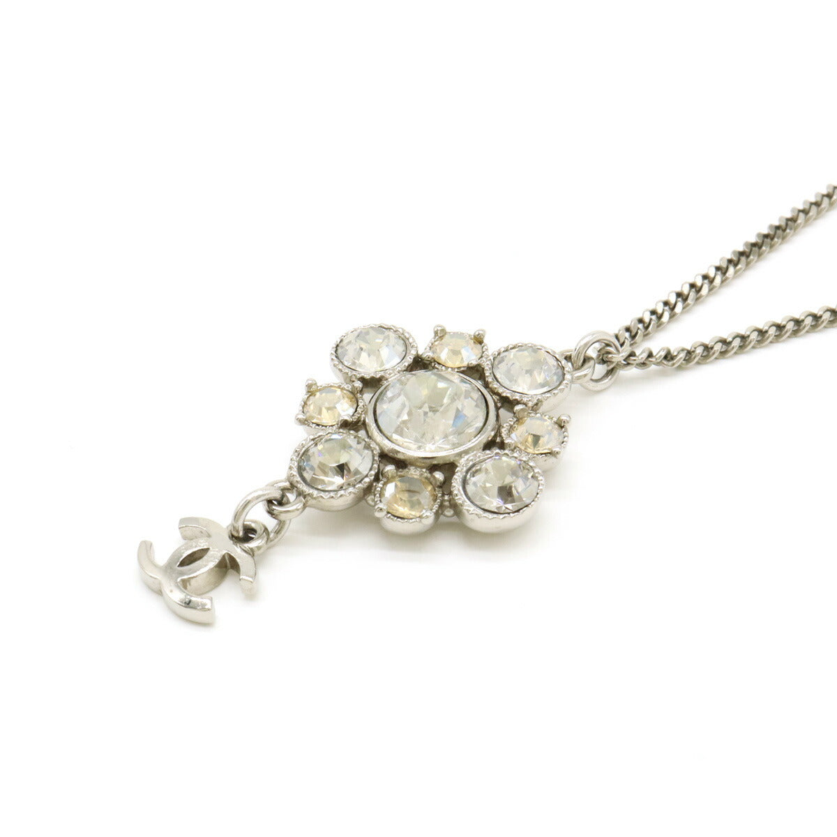 Chanel Metal Coco Mark Necklace Pendant 10V