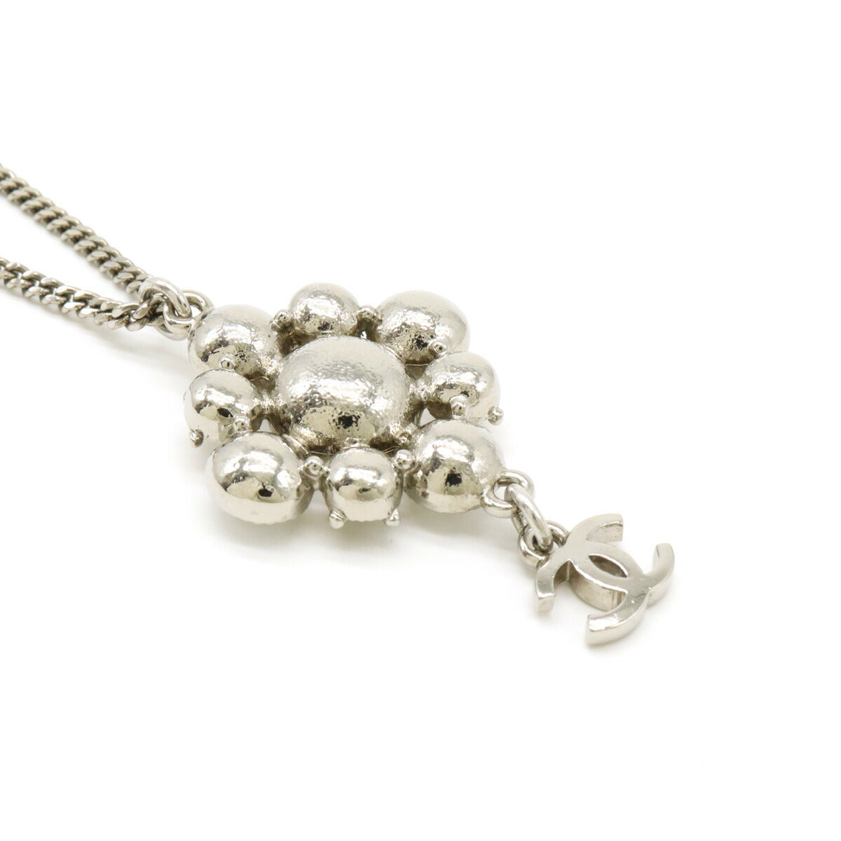 Chanel Metal Coco Mark Necklace Pendant 10V