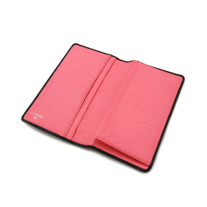 Chanel Cambon Line Soft Calfskin & Patent Long Wallet A26717