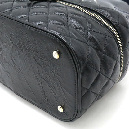 Chanel Leather/Vinyl Matelasse Coco Mark Shoulder Bag A57826