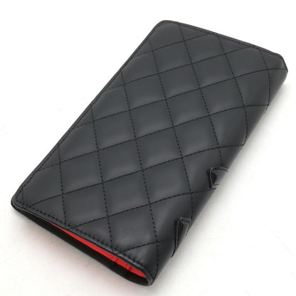 Chanel Soft Calf Cambon Line Coco Mark Long Wallet A26717