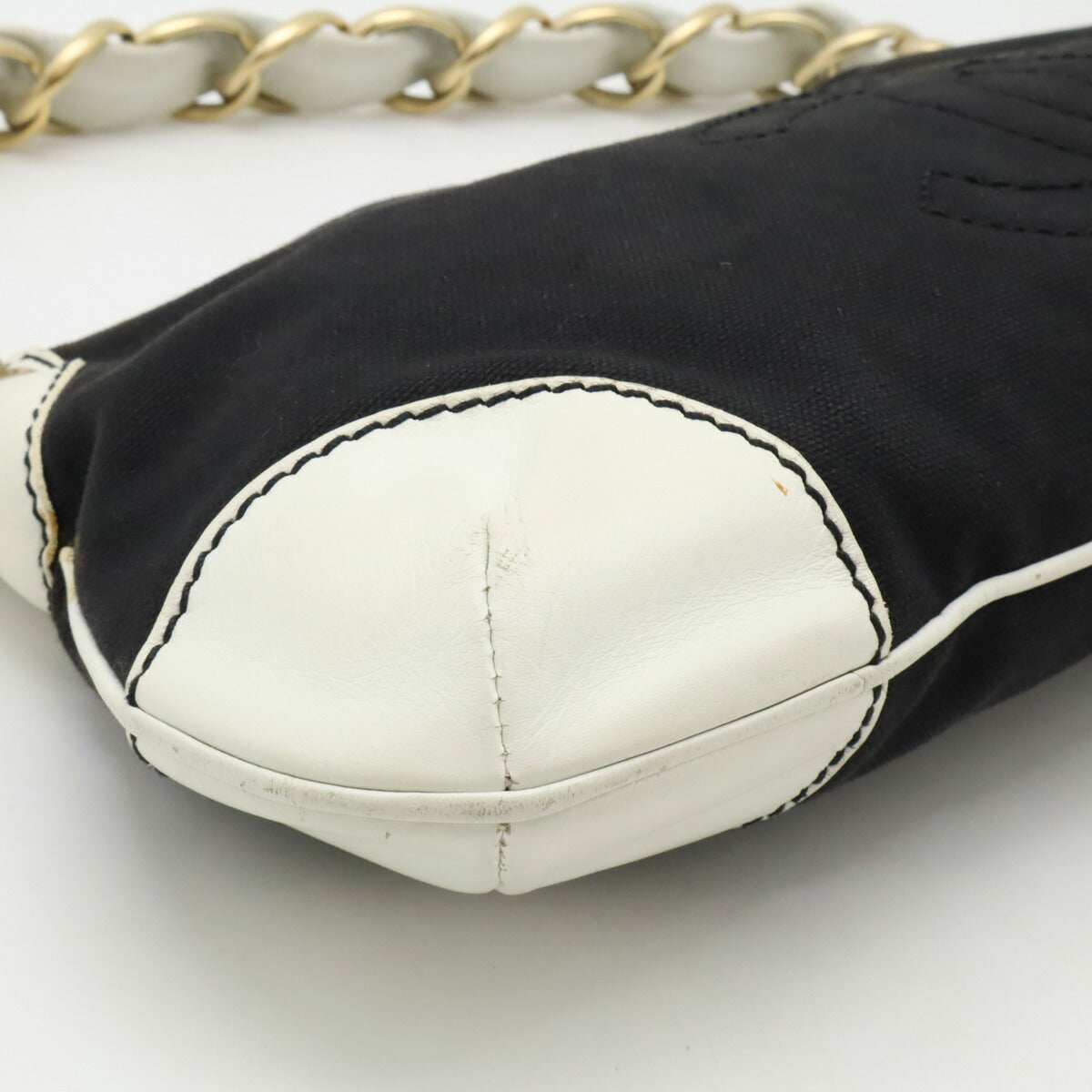 Chanel Coco Mark Canvas Leather Shoulder Bag