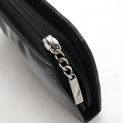 Chanel Patent Leather Make Up Coco Mark Long Wallet A47663