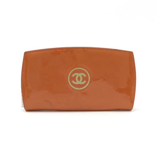 Chanel Patent Leather Coco Mark Long Wallet A47662