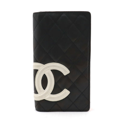 Chanel Cambon Line Soft Calf Coco Mark Long Wallet Wallet A26717