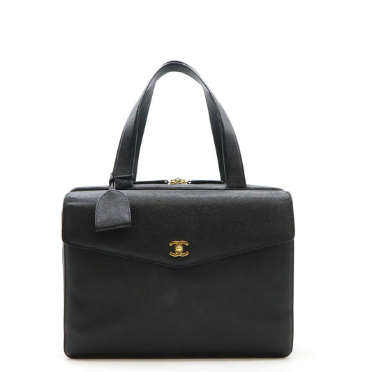 Chanel Caviar Skin Coco Mark Briefcase