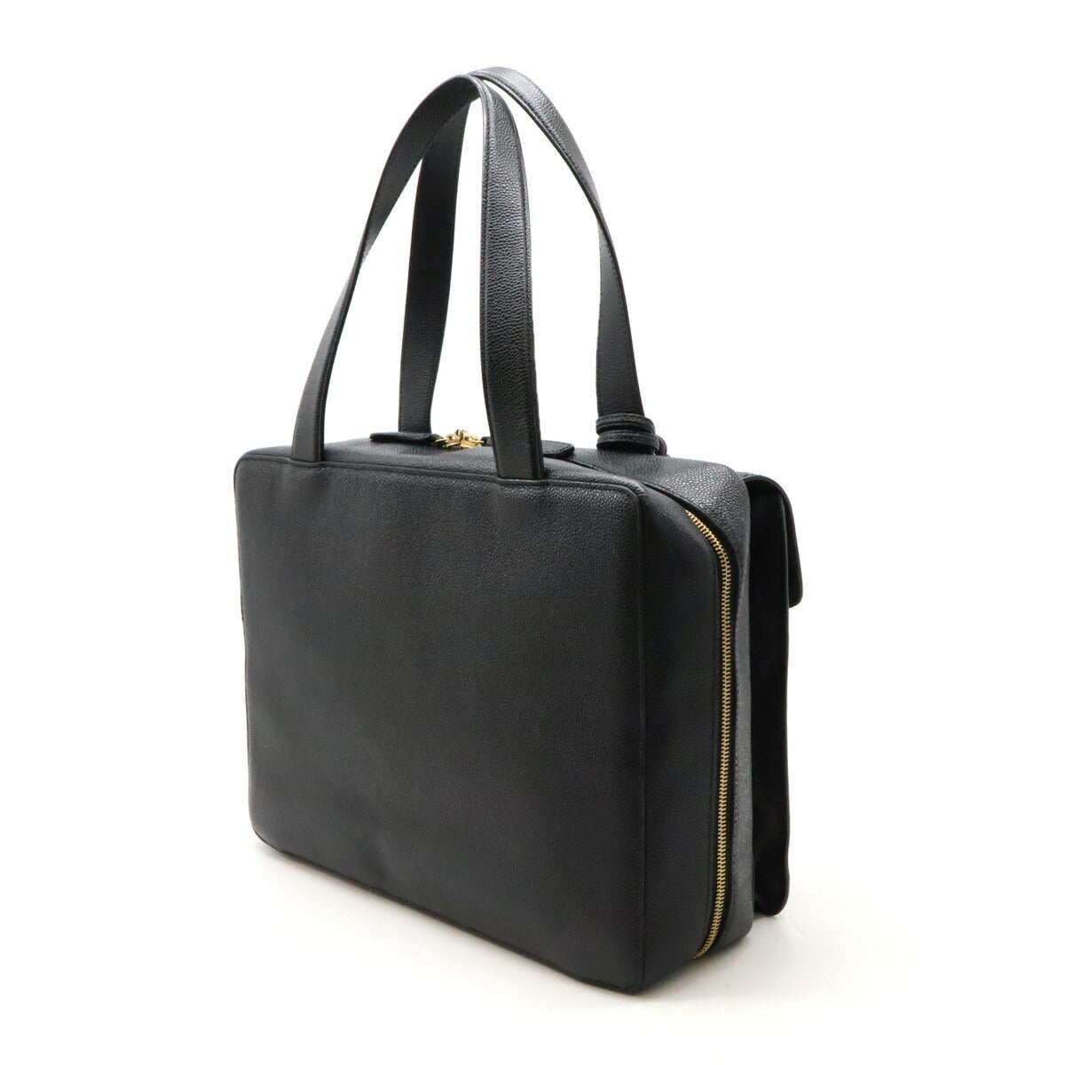 Chanel Caviar Skin Coco Mark Briefcase