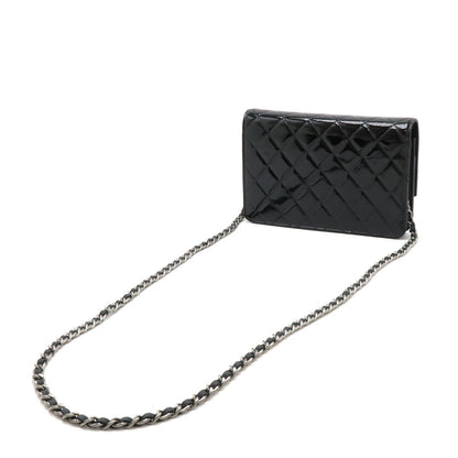 Chanel Brilliant Matelassé Patent Leather Chain Wallet