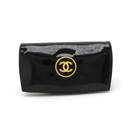 Chanel Patent Leather Makeup Long Wallet A47711