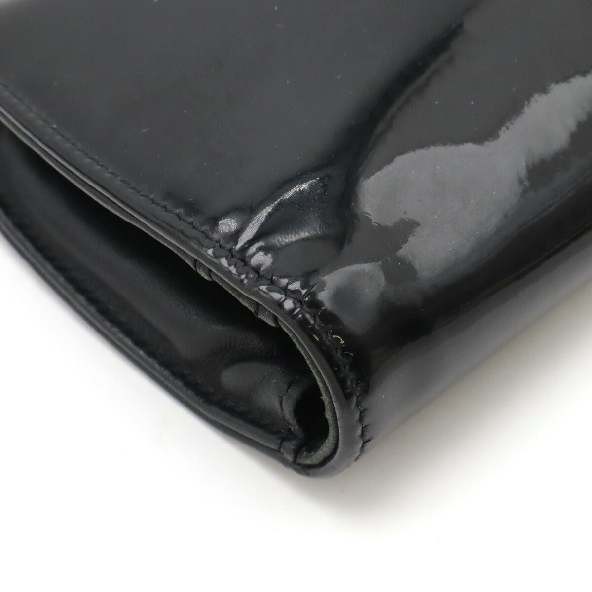Chanel Patent Leather Makeup Long Wallet A47711