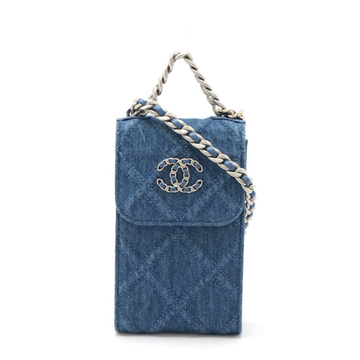 Chanel Denim Chanel19 Chain Phone Case