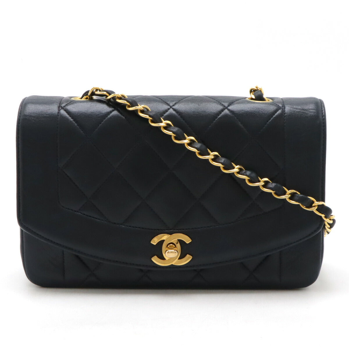 Chanel Diana Matelasse Lambskin Shoulder Bag