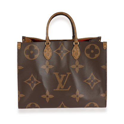 LOUIS VUITTON Monogram & Monogram Reverse Canvas Onthego GM