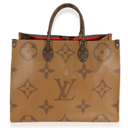 LOUIS VUITTON Monogram & Monogram Reverse Canvas Onthego GM