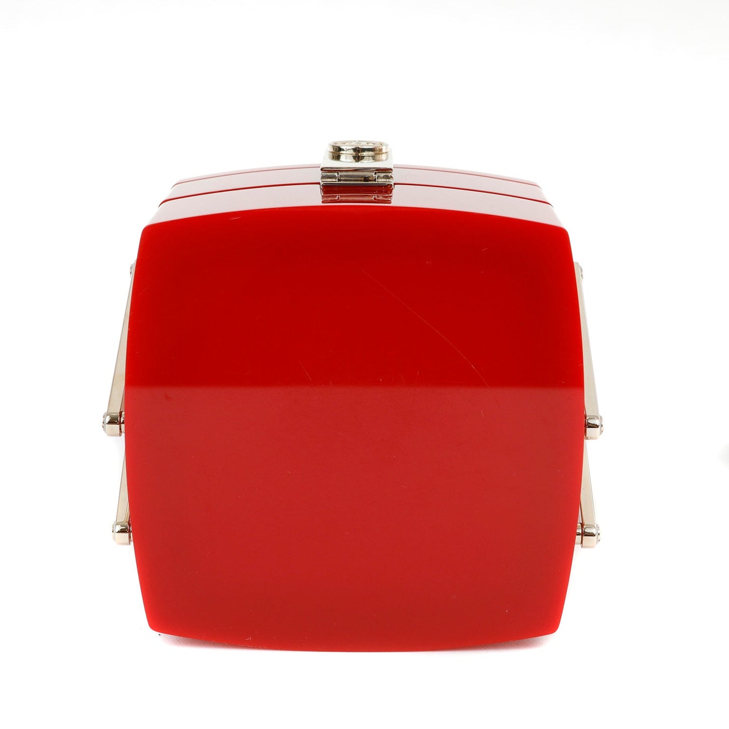 Chanel Red Lucite Devil Wears Prada Runway Bag