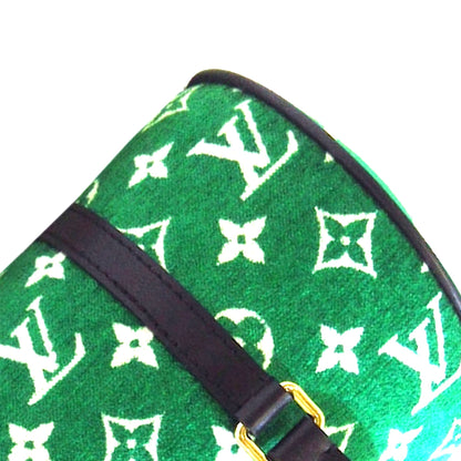 Louis Vuitton Papillon 30 Green Monogram Jacquard Velvet