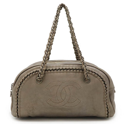 Chanel Leather Luxury Line Coco Mark 2way Shoulder Bag A31405 A31575