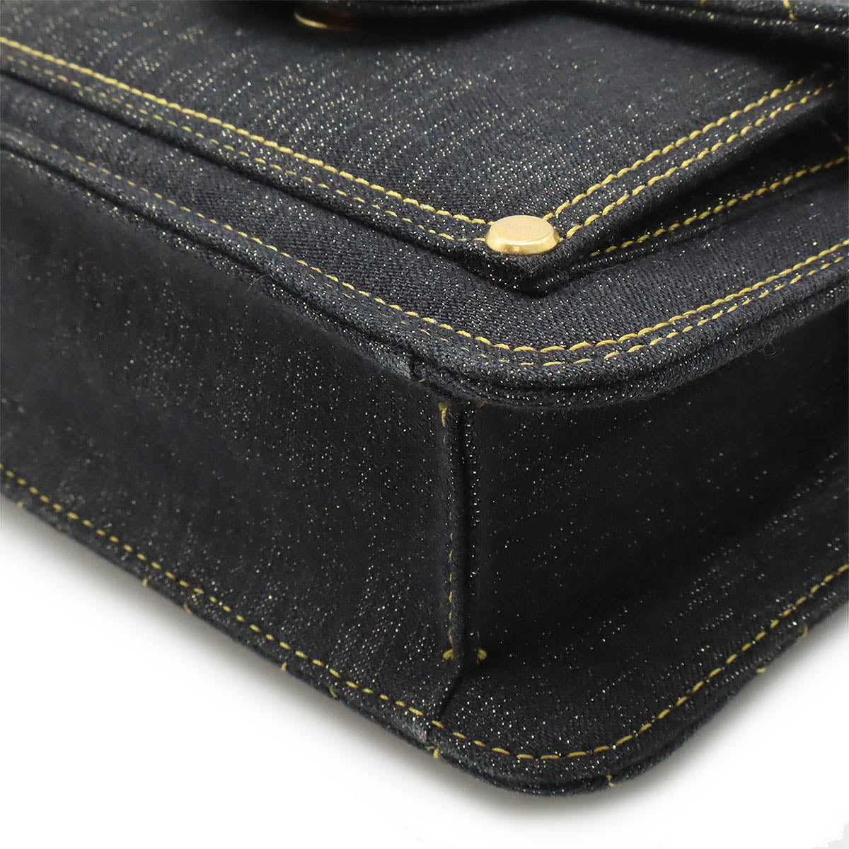 Chanel Denim Matelasse Coco Mark 2way Shoulder Bag AS4051