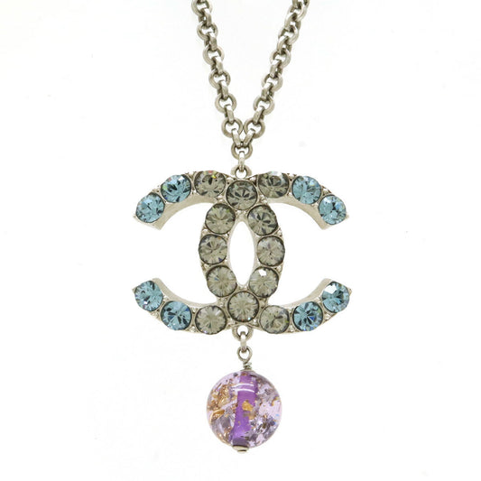 Chanel Metal Coco Mark Pendant Necklace 06P