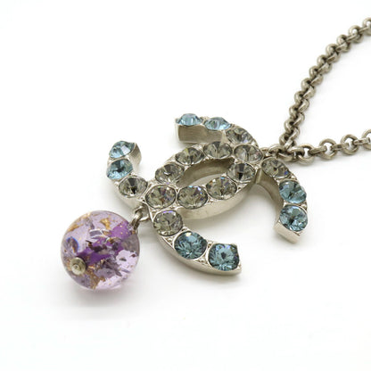 Chanel Metal Coco Mark Pendant Necklace 06P