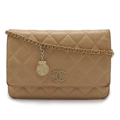 Chanel Matelasse Coco Mark Chain Wallet Crossbody