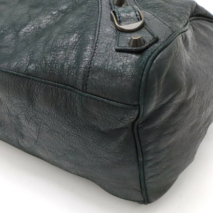 Balenciaga The Twiggy Leather Handbag Dark Gray