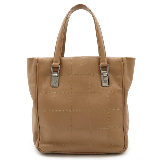Chanel Caviar Skin Choco Bar 2way Bag Pink Beige