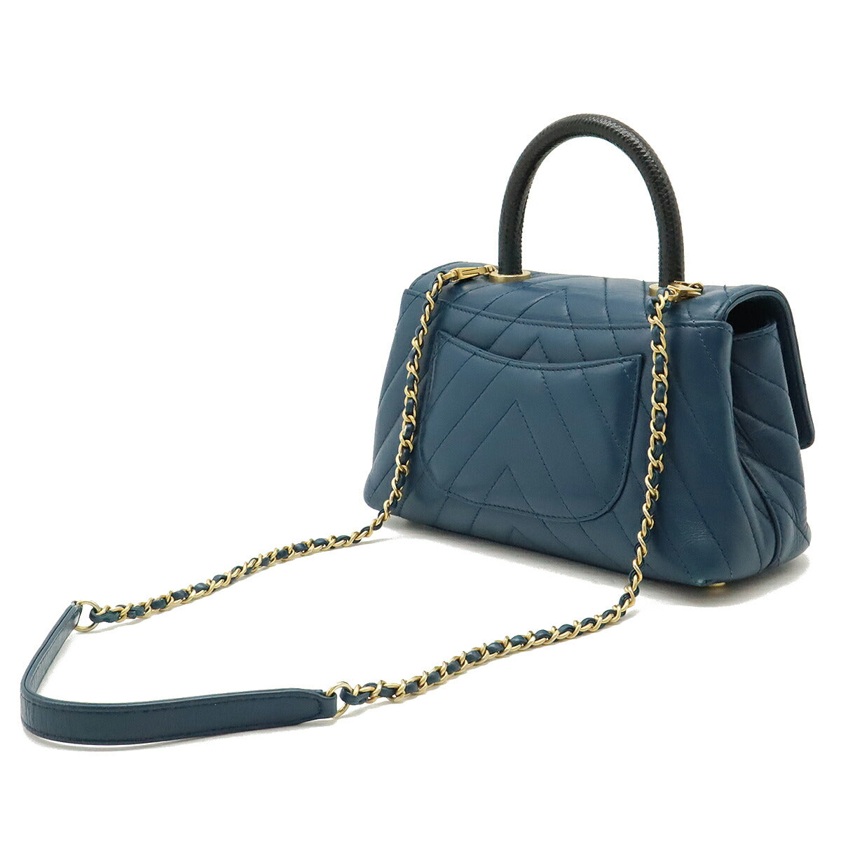 Chanel Leather Coco Handle 2way Bag A92990