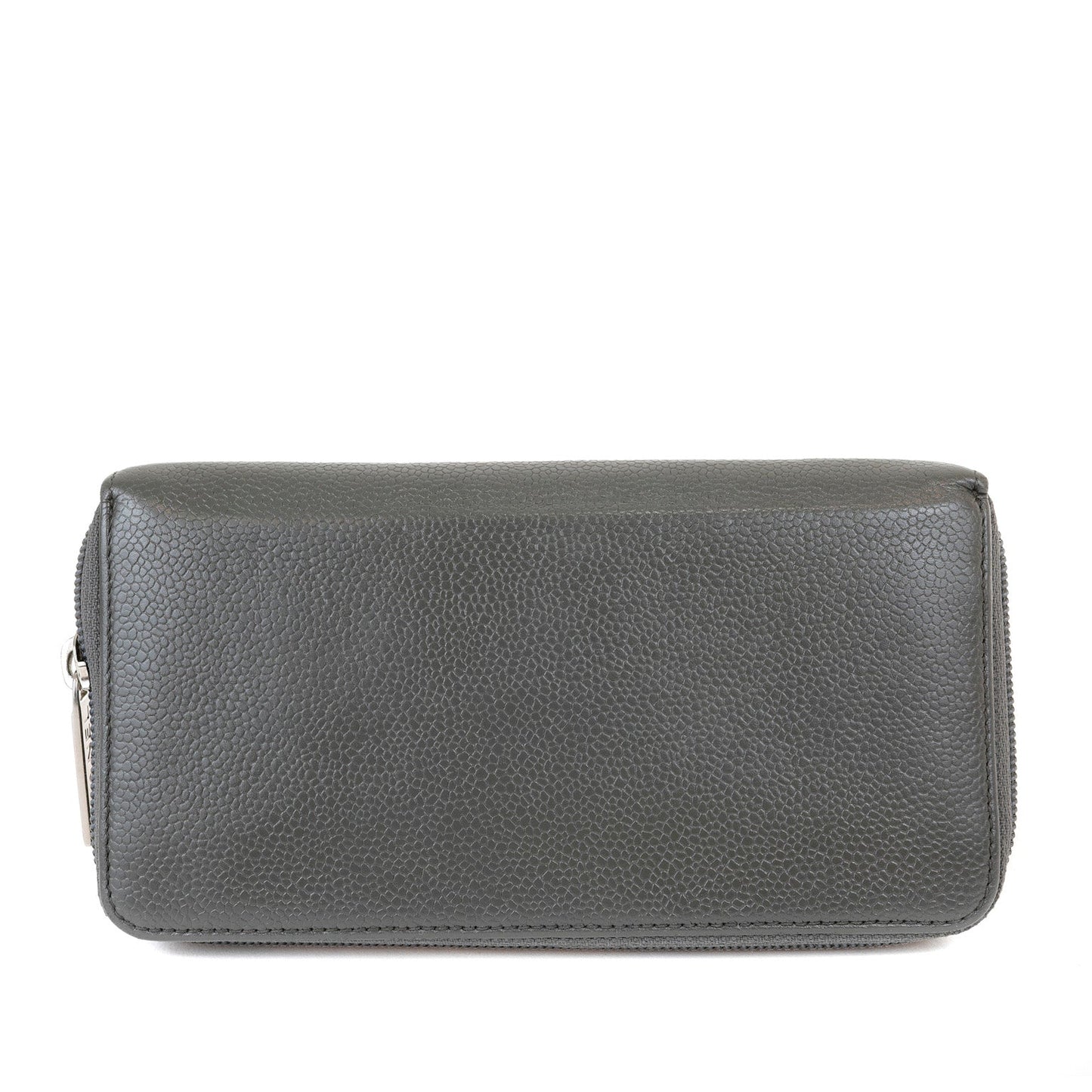 Chanel Gray Caviar wallet w/ CC