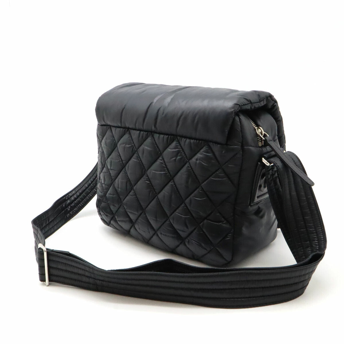 Chanel Nylon Coco Cocoon Matelasse Shoulder Bag A48616