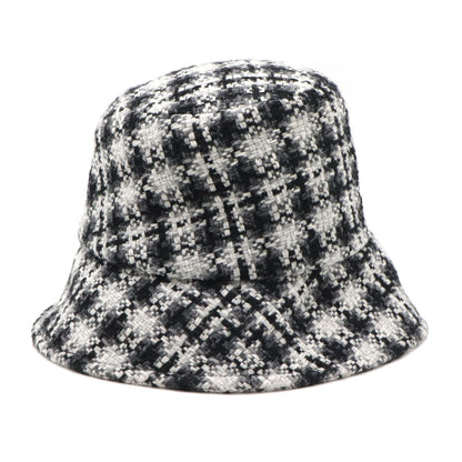 Chanel Tweed Coco Mark Bucket Hat Wool Hat