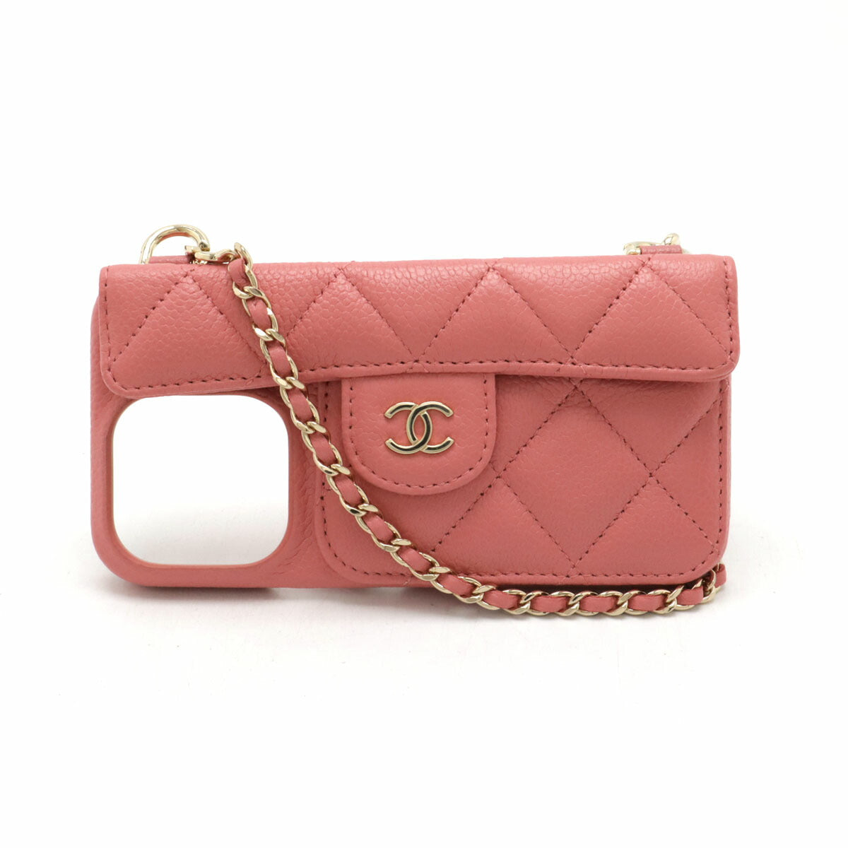 Chanel Leather Matelasse iPhone14pro Phone Case AP3553